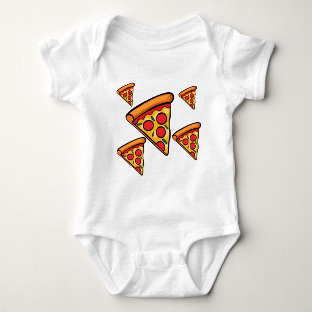 Body Pizza Friday Design - Bodysuit Baby Jersey (Devant)