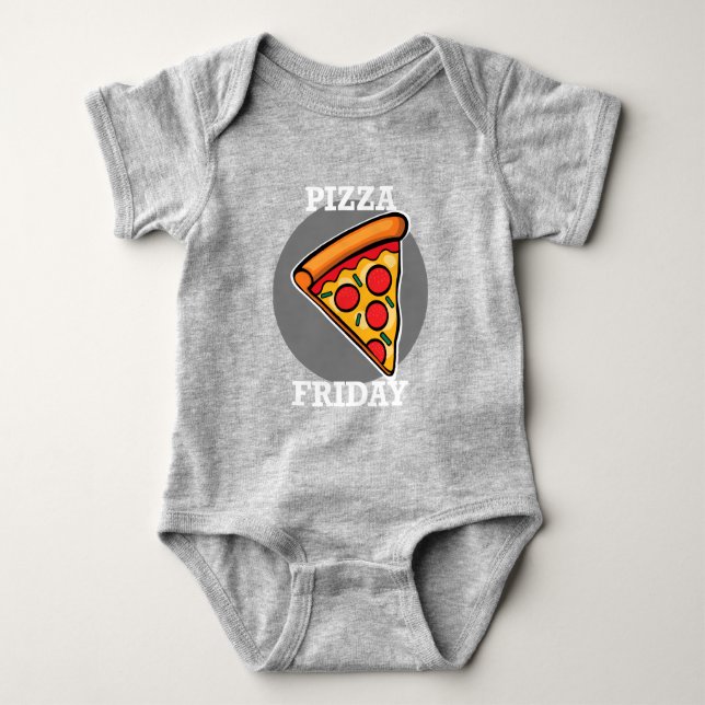 Body Pizza Friday Design - Bodysuit Baby Jersey (Devant)