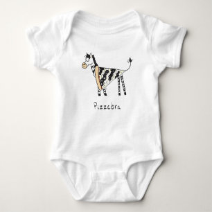 Body Pizzebra Pizza Zebra Bodysuit pour bébé T-shirt