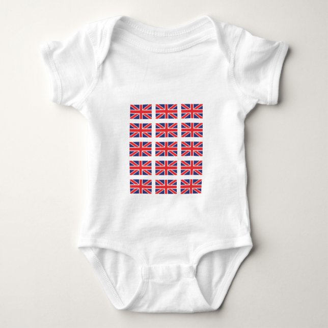 Body Plante grimpante/Babygro de drapeau d'Union Jack (Devant)