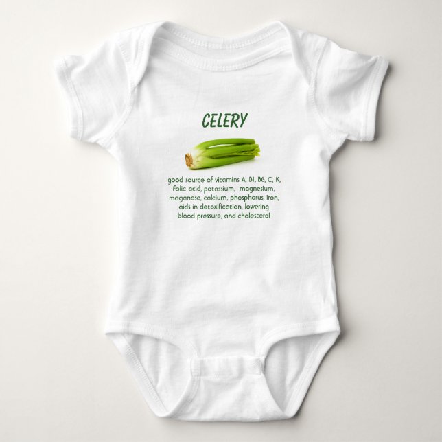 Body Plante grimpante infantile d'onsie de céleri (Devant)