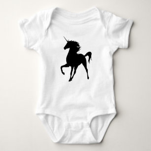 Body Plante grimpante noire de silhouette de licorne