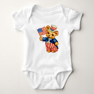 Body Plante grimpante patriotique vintage de nourrisson