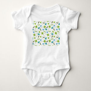 Body Plantes aquarelle : Motif Floral sans joint.