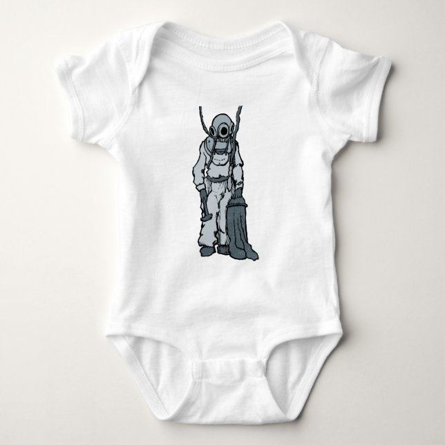 Body Plongeur vintage avec l'illustration de casque de (Devant)