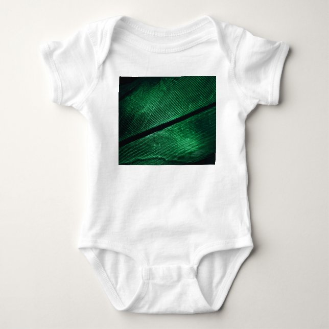 Body Plumes Vertes, Belle Texture Motif. (Devant)