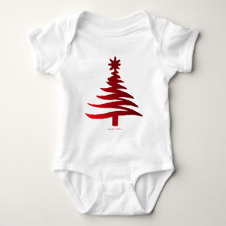 Body Pochoir d'arbre de Noël rouge