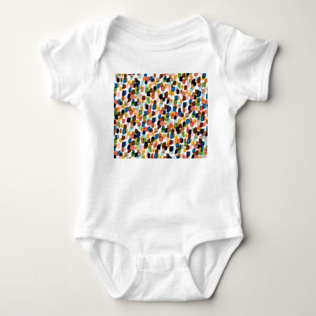 Body Pois : Peinture à main multicolore. (Devant)