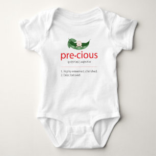 Body Pois rouge "précieux" dans un poireau Tee bébé