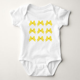 Body Polka Jaune Dot Bows Bodysuit Bébé