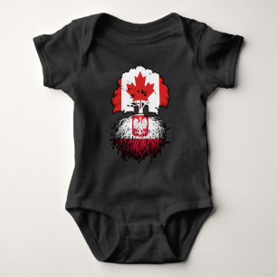 Body Pologne Polonaise Canada Drapeau des racines d'arb