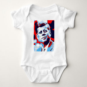 Body Pop Art JFK John F. Kennedy Red Blue