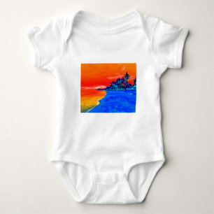 Body Pop Art Plage Exotique Palmiers