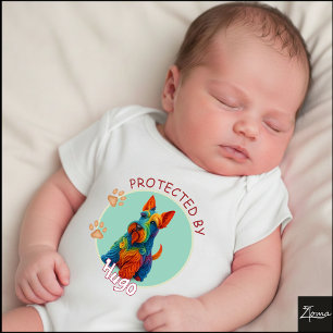 Body Portrait vibrant de Scottish Terrier en volutes fi