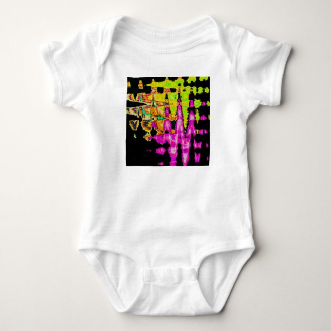 Body Poster d'art Abstrait Neon Glitch Imprimer (Devant)