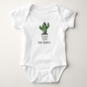 Body Pot Succulent Houseplant Custom Baby Bodysuit