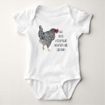 Poulet de roche barrée avec T-shirt texte amusant