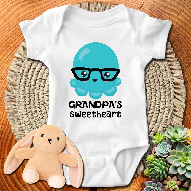 Body Poulpe Bleu Kawaii Chéri de Papy (Créateur téléchargé)
