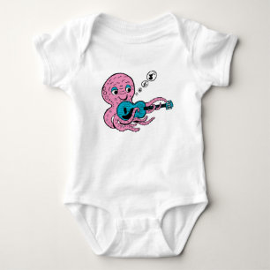 Body Poulpe Joueur de Guitare Mignon