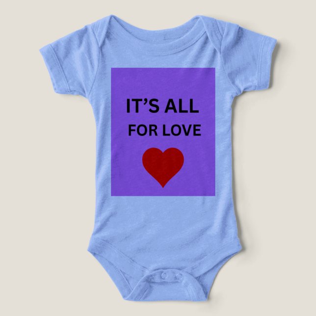 Body pour bébé 'C'est tout pour l'amour' (Design Recto)