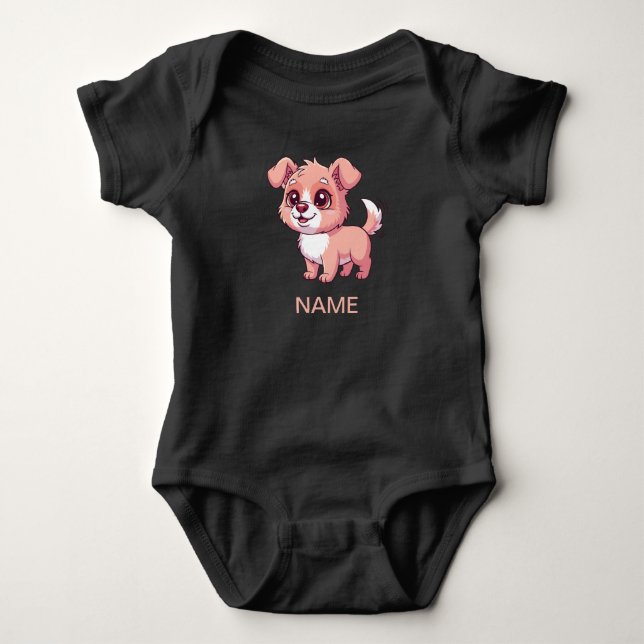 Body pour bébé Chien adorable (Devant)