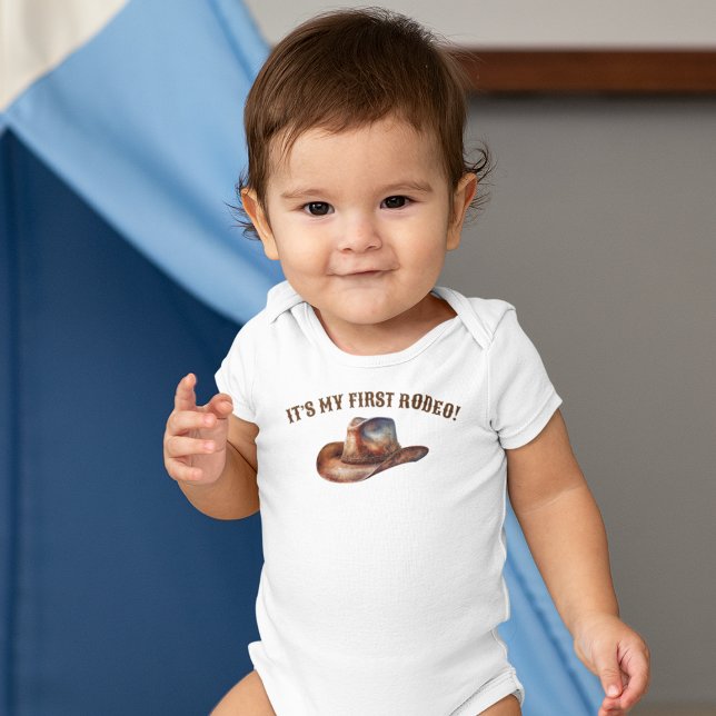Body pour bébé Cowboy Chapeau Premier Rodéo Annive (Créateur téléchargé)