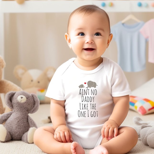 Body pour bébé éléphants mignons de papa (Cute Daddy's Baby Elephants Bodysuit)