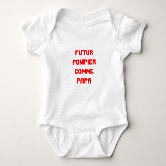 Body pour bébé futur pompier