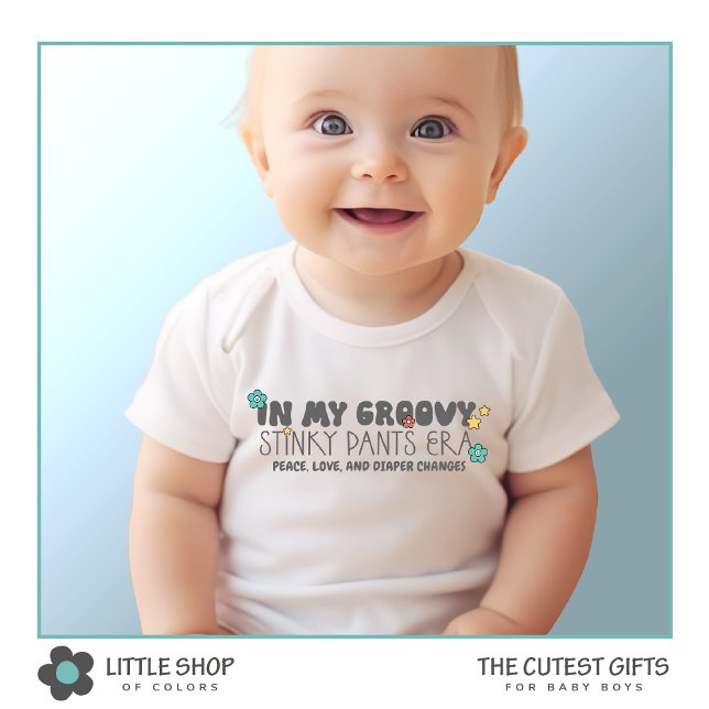 Body pour bébé garçon Funny Groovy Stinky Pants Er (Créateur téléchargé)