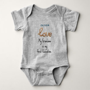 Body pour bébé heureux de la Saint-Valentin nouvea