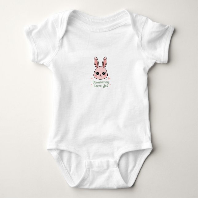 Body pour bébé Lapin de Pâques mignon (Devant)