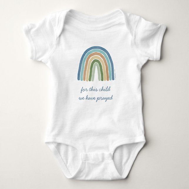 Body Pour Cet Enfant Nous Avons Prié Boho Rainbow Blue (Devant)