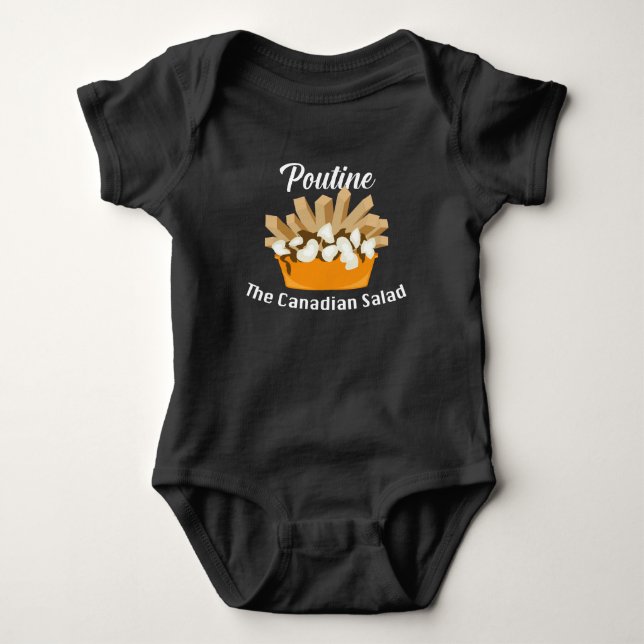 Body Poutine, La Salade Canadienne - Bodysuit Baby Jers (Devant)