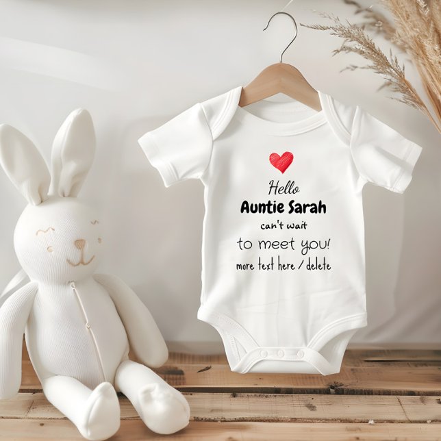 Body Pregnancy Announcement Idea, Future Aunt, Uncle,   (Future aunt baby bodysuit, pregnancy announcement idea)