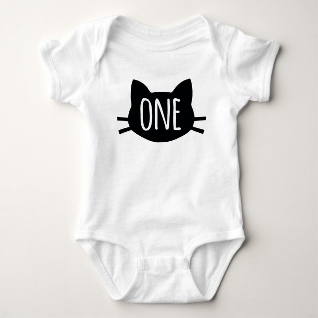 Body Premier Anniversaire - Chat Them Baby Bodysuit (Devant)