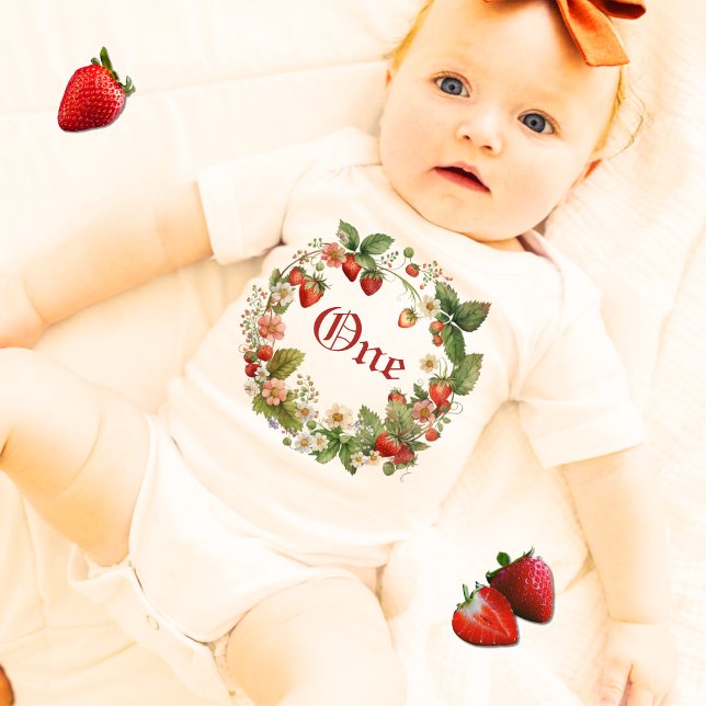 Body Premier Anniversaire de Fille aux framboises Premi (Créateur téléchargé)