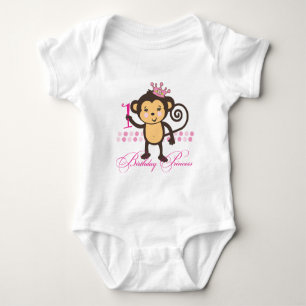 Body Premier anniversaire Singe Princesse Chemise