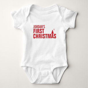 Body Premier bébé de Noël Tutu Bodysuit de bébé rouge