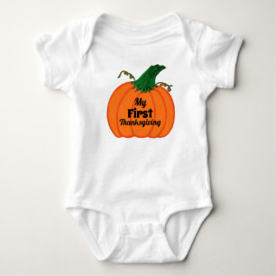 Body Premier Citrouille orange de Thanksgiving de bébé