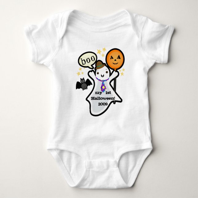 Body Premier fantôme de Halloween Kawaii du bébé (Devant)