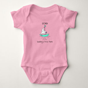 Body Premier Mate de papa personnalisé bateau à voile B