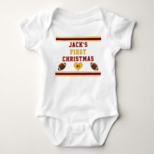 Body Premier morceau de Noël du bébé de football