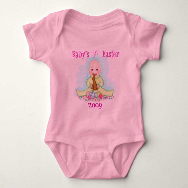 Body Premier Pâques, bébé - Customisé (Devant)