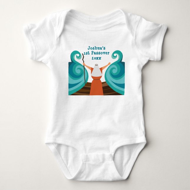 Body Premier Pessa'h de bébé Mosaïque mignon avec nom p (Devant)
