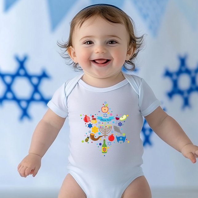 Body 🍯 🍎 premier Rosh Hashanah 🐟 bébé (🍯 🍎🐟 Baby's First Rosh Hashanah Baby)