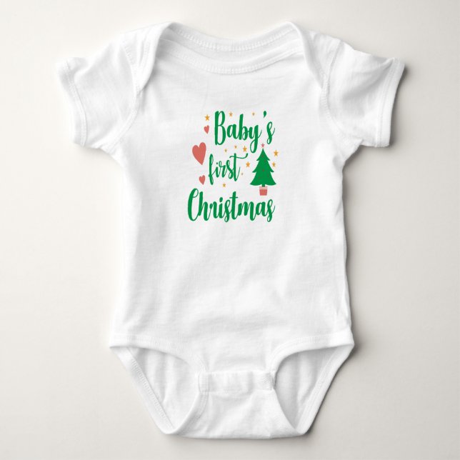 Body Premier T-shirt de Noël pour bébé (Devant)