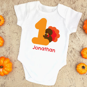 Body Premier Thanksgiving Orange Marron Personnalisé