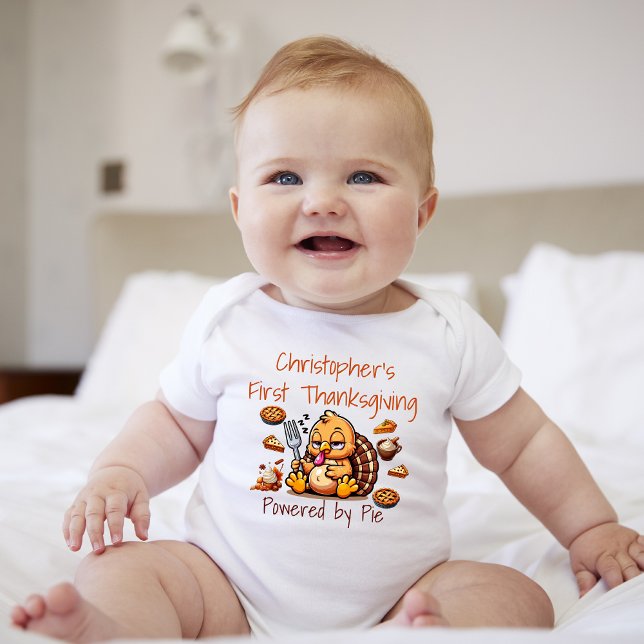 Body Premier Thanksgiving Powered by Pie Baby Bodysuit (Créateur téléchargé)