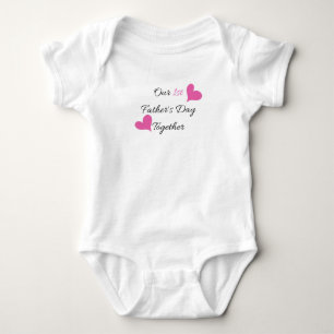 Body Première Fête des pères Ensemble - Rose