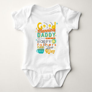 Body Première Fête des pères Rétro Baby Shirt w Eggs